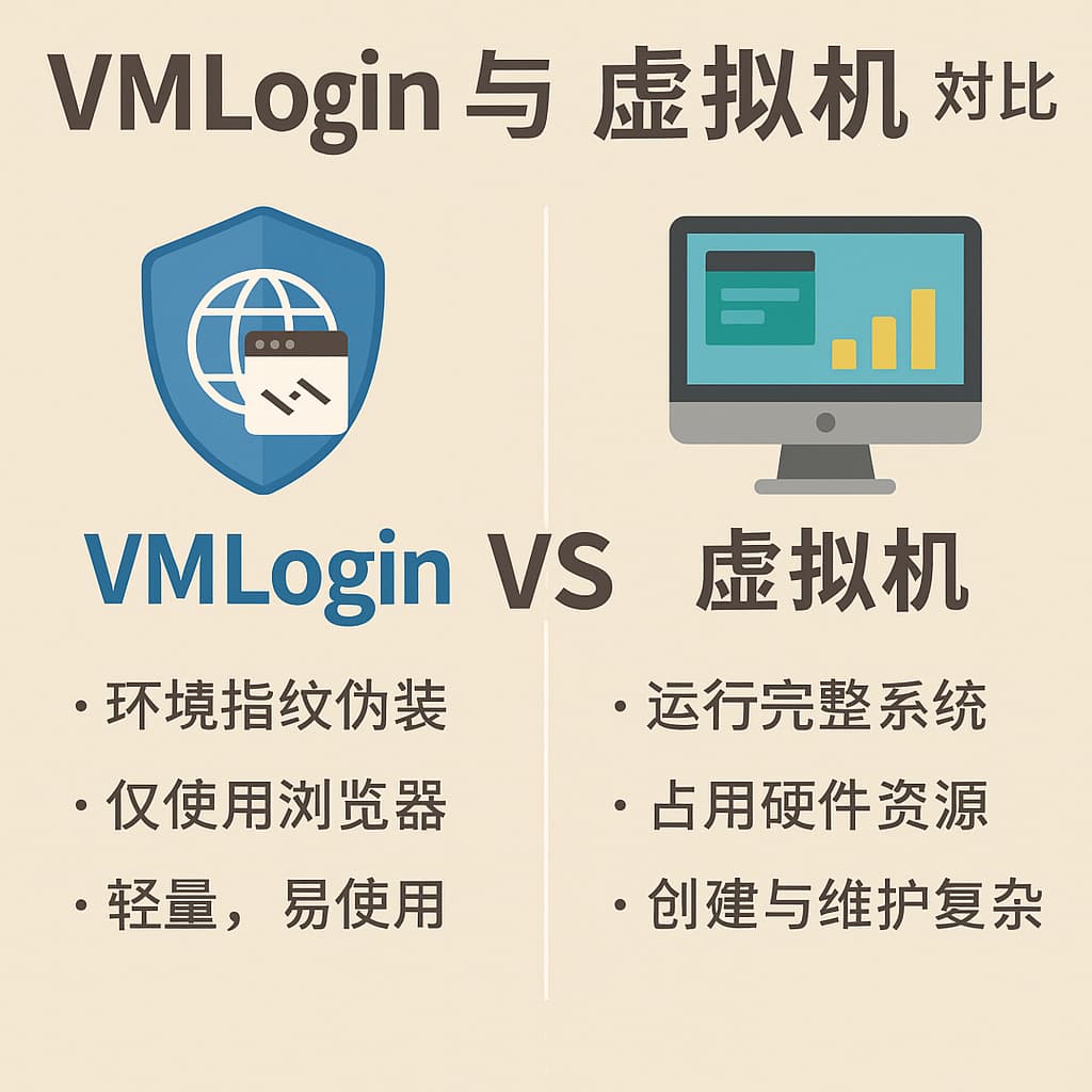 VMLogin 与虚拟机对比 1 b05f82ba 2143 480b afe9 b8af28680f24