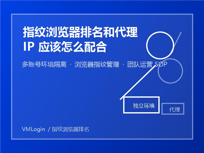 指纹浏览器排名和代理 IP 应该怎么配合