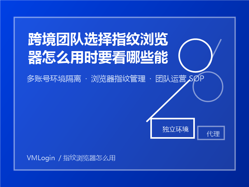 跨境团队选择指纹浏览器怎么用时要看哪些能力