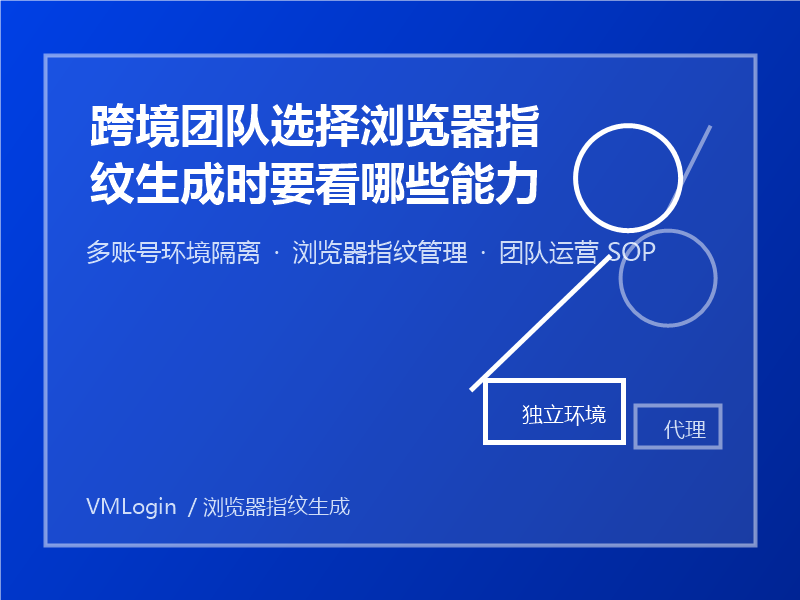 跨境团队选择浏览器指纹生成时要看哪些能力