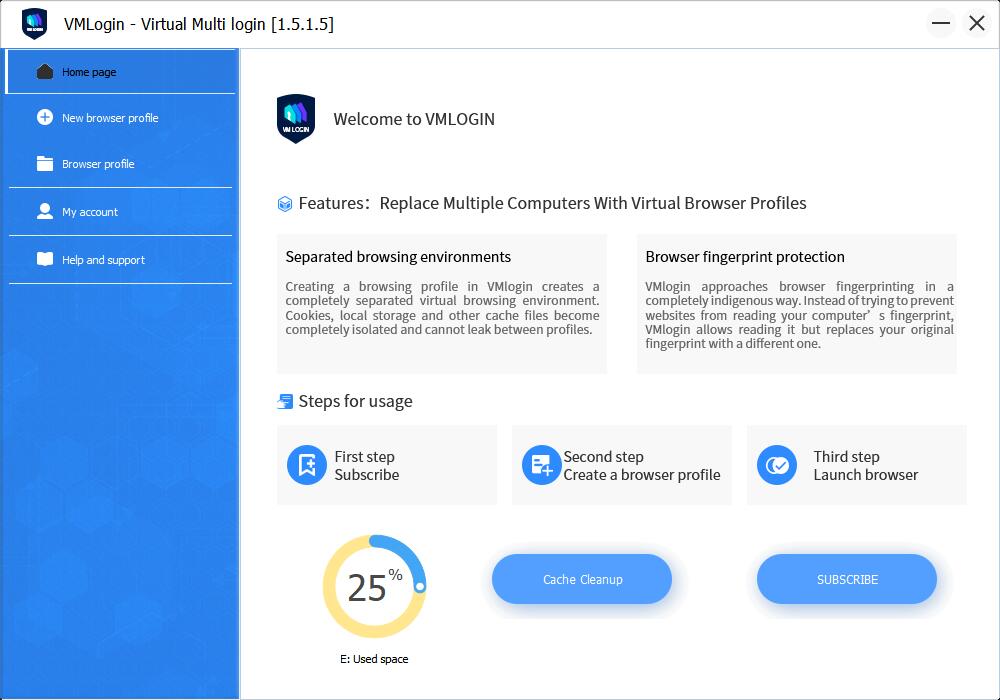 Download the VMLogin Anti-Detect browser client